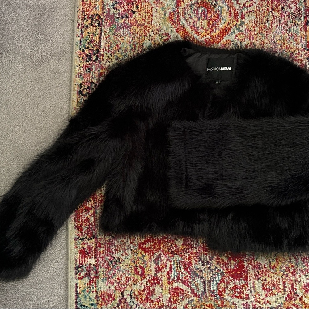 Faux fur jacket